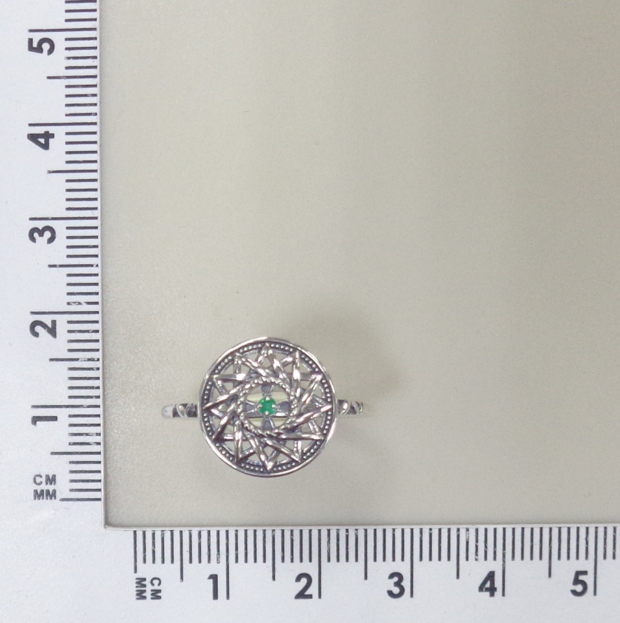 Серебряное кольцо с агатом "Эрцгамма"